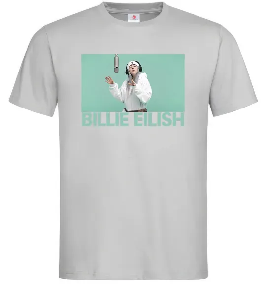 Чоловіча футболка Billie Eilish blue Сірий фото