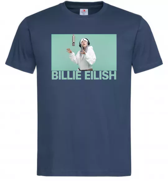 Чоловіча футболка Billie Eilish blue Темно-синій фото