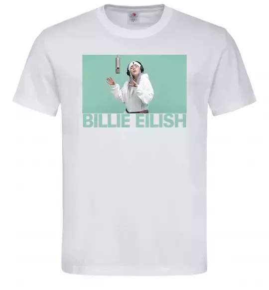 Чоловіча футболка Billie Eilish blue Білий фото