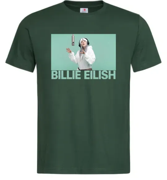 Чоловіча футболка Billie Eilish blue Темно-зелений фото