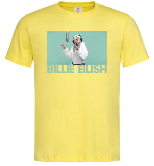 Чоловіча футболка Billie Eilish blue Лимонний фото