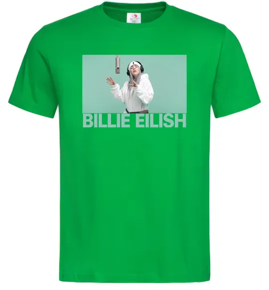 Чоловіча футболка Billie Eilish blue Зелений фото