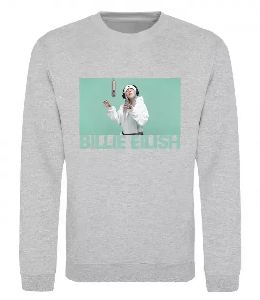 Світшот Billie Eilish blue Сірий меланж фото