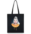 Еко-сумка Billie Eilish in a circle Чорний фото