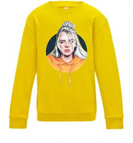 Детский Свитшот Billie Eilish in a circle