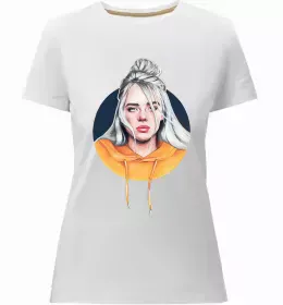 Женская премиум футболка Hit me hard and soft Черный фото