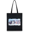 Эко-сумка BTS в хмарах Черный Эко-сумка BTS в хмарах Черный фото