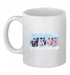 Чашка керамічна BTS в хмарах Білий фото