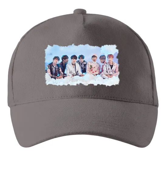 Кепка BTS в хмарах Серый фото