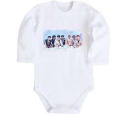 Детский боди BTS в хмарах