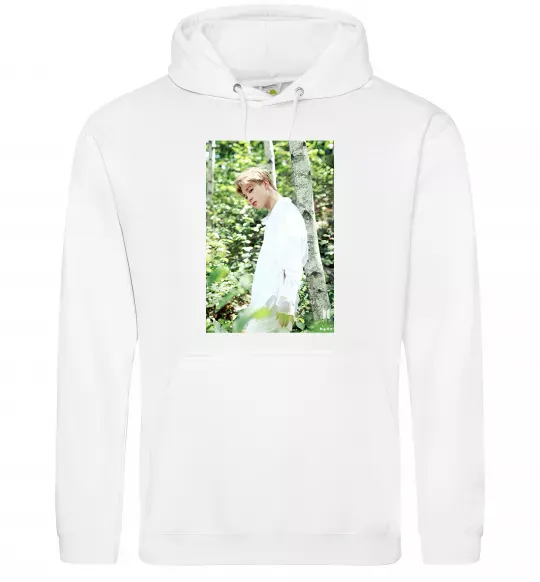 Женская толстовка (худи) BTS Jimin Белый фото