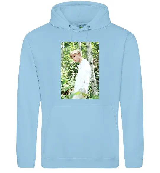 Жіноча толстовка (худі) BTS Jimin Блакитний фото