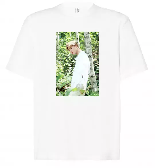 Футболка Оверсайз BTS Jimin Белый фото