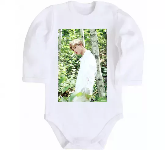 Детский боди BTS Jimin Белый фото