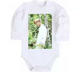 Дитячий бодік BTS for FILA Білий фото