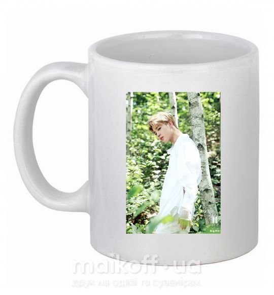 Чашка керамічна BTS Jimin Білий фото
