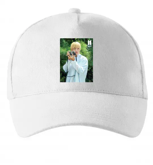 Кепка BTS V with camera Белый фото