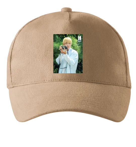 Кепка BTS V with camera Пісочний фото