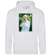 Мужская толстовка (худи) BTS V with camera Серый меланж фото