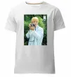 Мужская премиум футболка BTS V with camera Белый фото