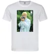 Мужская футболка BTS V with camera Белый фото