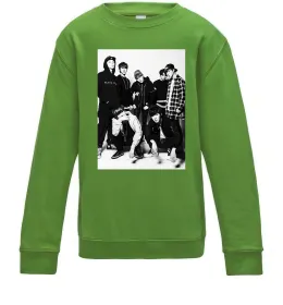 Детский Свитшот Bangtan Boys black Лаймовый фото