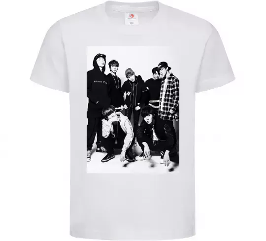 Детская футболка Bangtan Boys black Белый фото