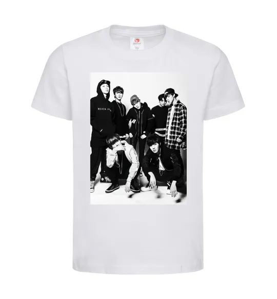 Детская футболка Bangtan Boys black Белый фото