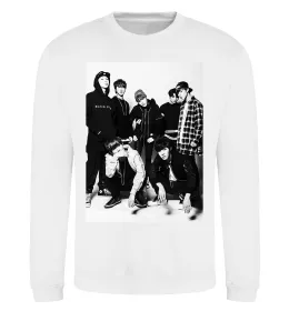 Свитшот Bangtan Boys black Белый фото