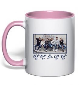 Чашка з кольоровою ручкою Bangtan sonyeondan