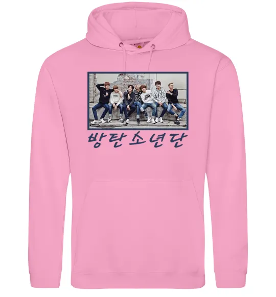 Чоловіча толстовка (худі) Bangtan sonyeondan Рожевий фото