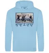 Чоловіча толстовка (худі) Bangtan sonyeondan Блакитний фото