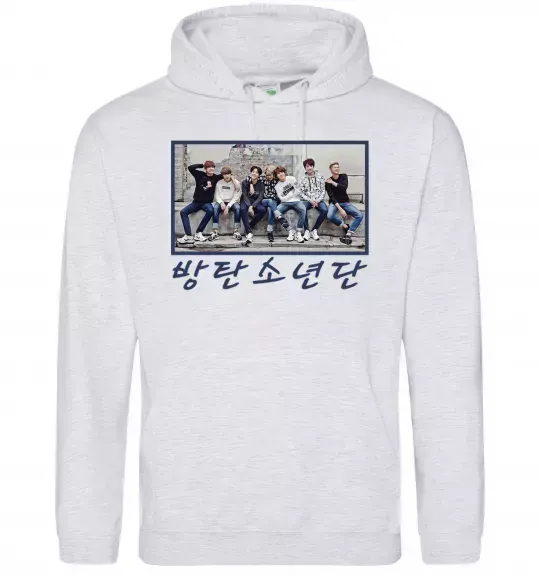 Жіноча толстовка (худі) Bangtan sonyeondan Сірий меланж фото