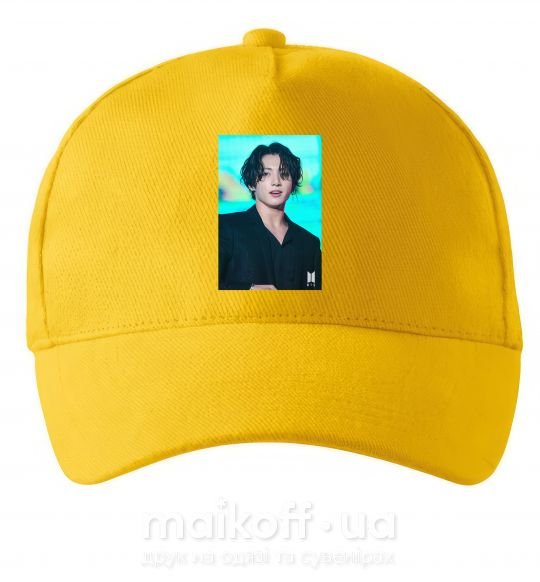 Кепка Jongkook long hair Сонячно жовтий фото