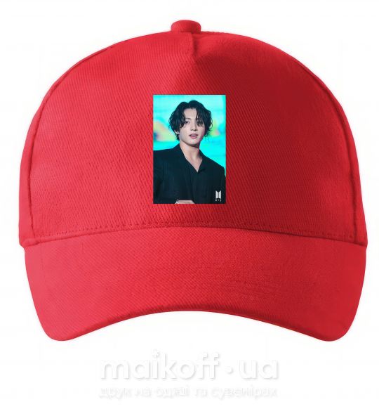 Кепка Jongkook long hair Красный фото