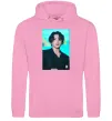Жіноча толстовка (худі) Jongkook long hair Рожевий фото