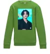 Детский Свитшот Jongkook long hair Лаймовый фото