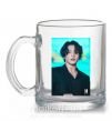 Чашка скляна Jongkook long hair Прозорий фото