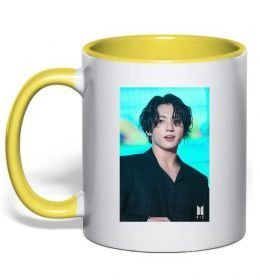 Чашка с цветной ручкой Jongkook long hair