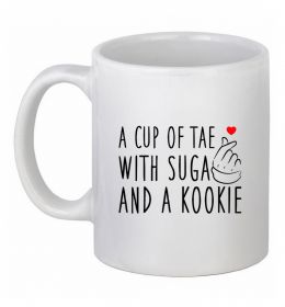 Чашка керамическая A cup of Tae with Suga and a Kookie