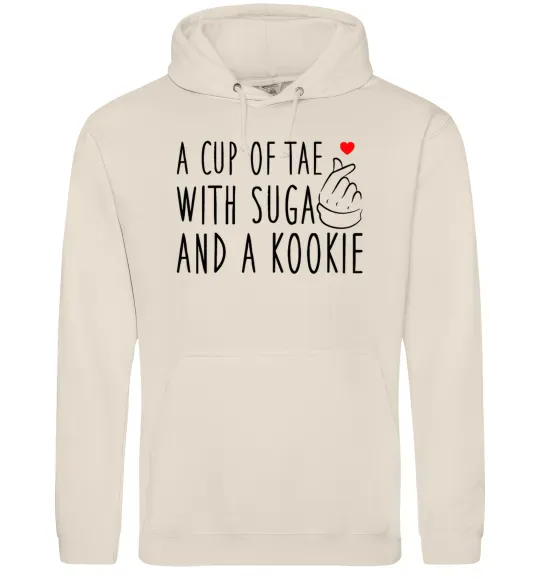Чоловіча толстовка (худі) A cup of Tae with Suga and a Kookie Таш фото