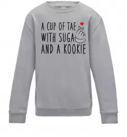 Дитячий світшот BTS for FILA Сірий меланж фото