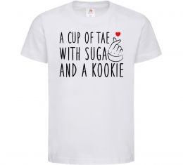 Детская футболка A cup of Tae with Suga and a Kookie Детская футболка A cup of Tae with Suga and a Kookie