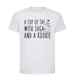 Детская футболка A cup of Tae with Suga and a Kookie Детская футболка A cup of Tae with Suga and a Kookie