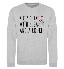 Світшот A cup of Tae with Suga and a Kookie