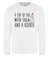 Свитшот A cup of Tae with Suga and a Kookie Белый Свитшот A cup of Tae with Suga and a Kookie Белый фото