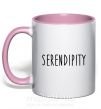 Чашка з кольоровою ручкою Serendipity Ніжно рожевий фото