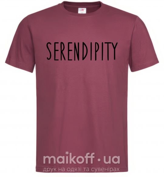 Чоловіча футболка Serendipity Бордовий фото