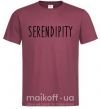 Мужская футболка Serendipity Бордовый фото