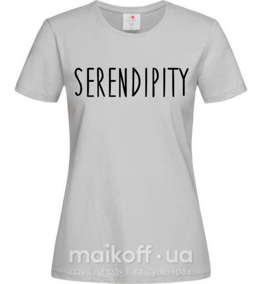 Женская футболка Serendipity Серый фото
